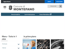 Tablet Screenshot of comune.montefano.mc.it